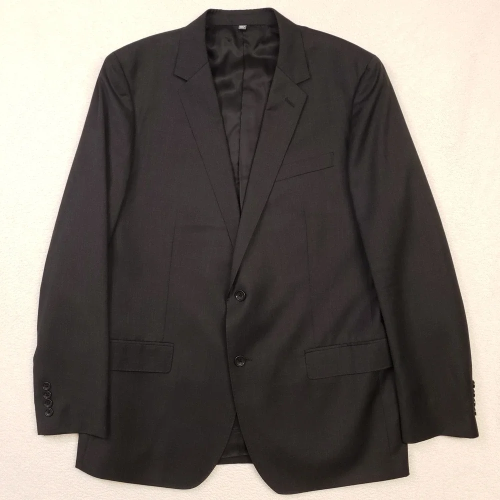 Bonobos Suit Jacket Mens 44R Charcoal Gray Marzotto Wool Standard Fit Blazer